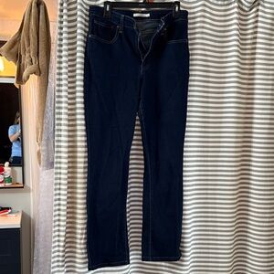 Levi's Women's Straight Jeans in Dark Blue